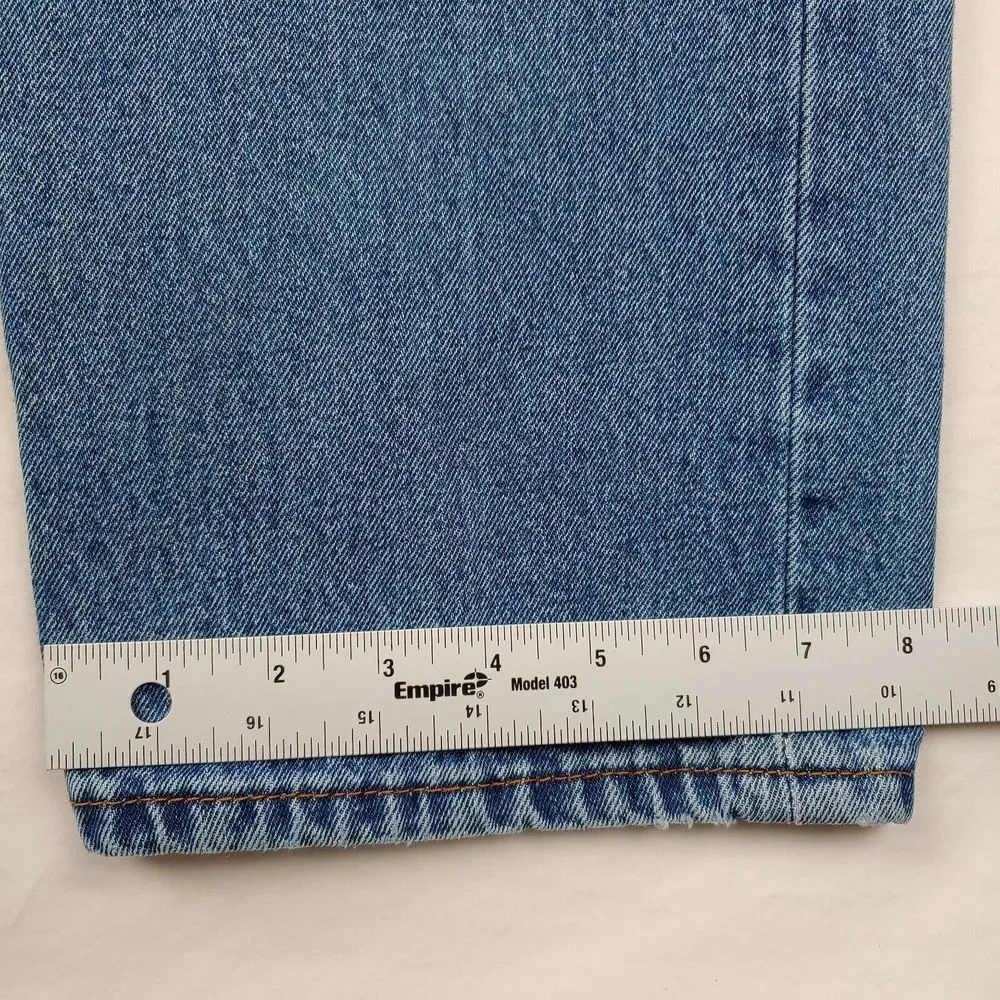Levis 505 Jeans Mens 37x30.5 (Tagged 38x32) Blue Regular‎ Fit Straight Leg Denim